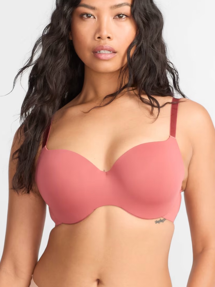 New Panache 365 Smooth & Seamless T-Shirt Bra Smooth Moulded Underwire Lipstick